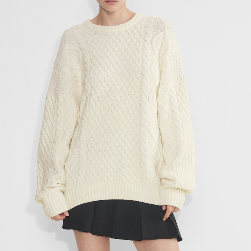 Aritzia Peggy Sweater In “Whisper White”